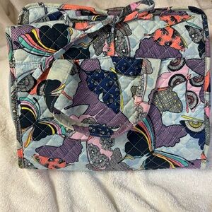 Vera Bradley Makeup Cosmetic Bag Organizer Travel Fold Hanging. Butterflies